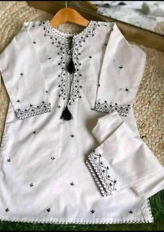2Pc Stitched Handmade Multani Embroidery Dress