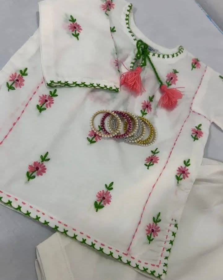 Stitched Handmade Multani Embroidery Dress