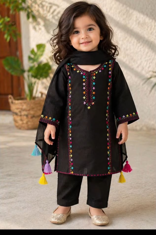 Stitched Handmade Multani Embroidery Dress