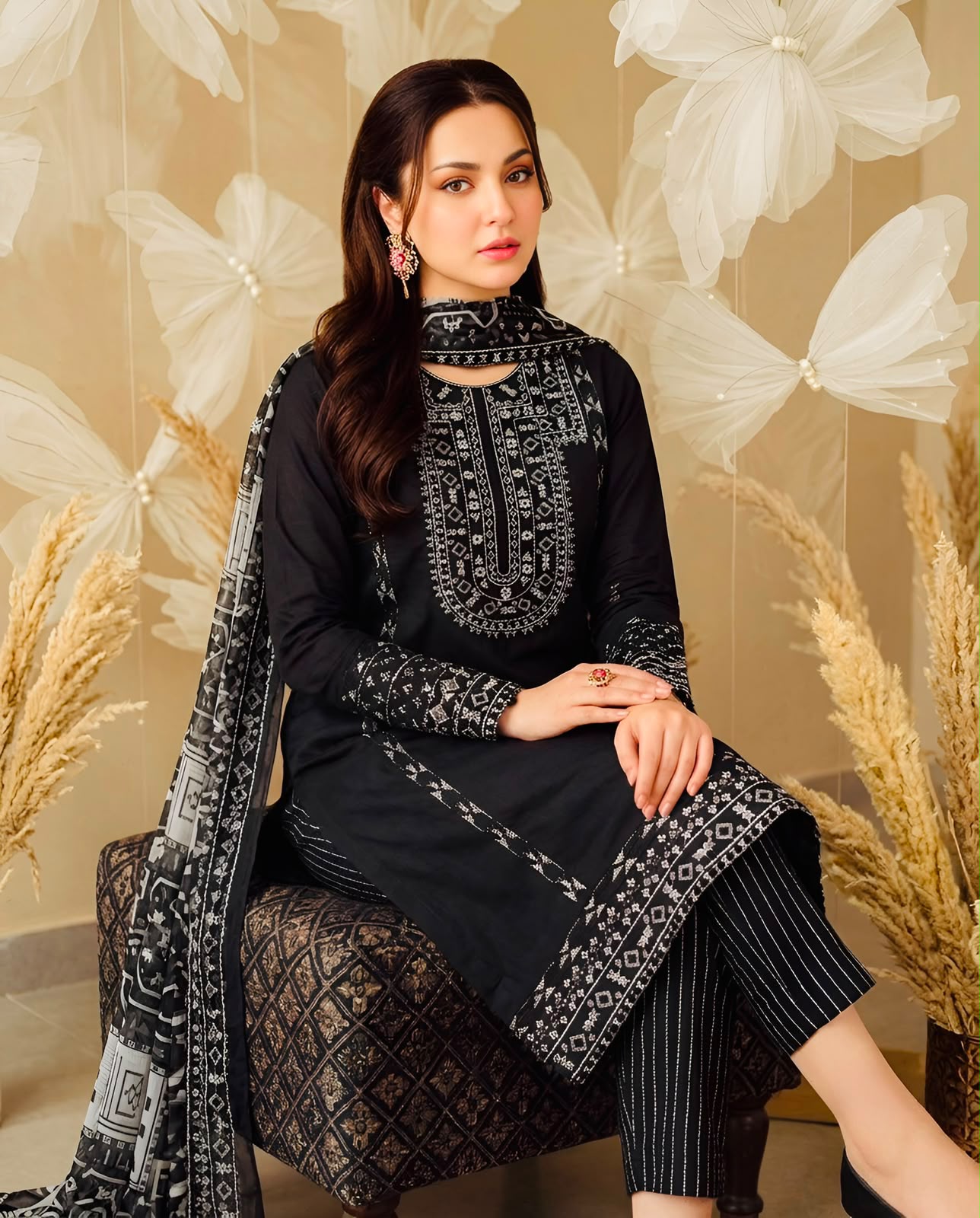 UnStitched Handmade Multani Embroidery Dress