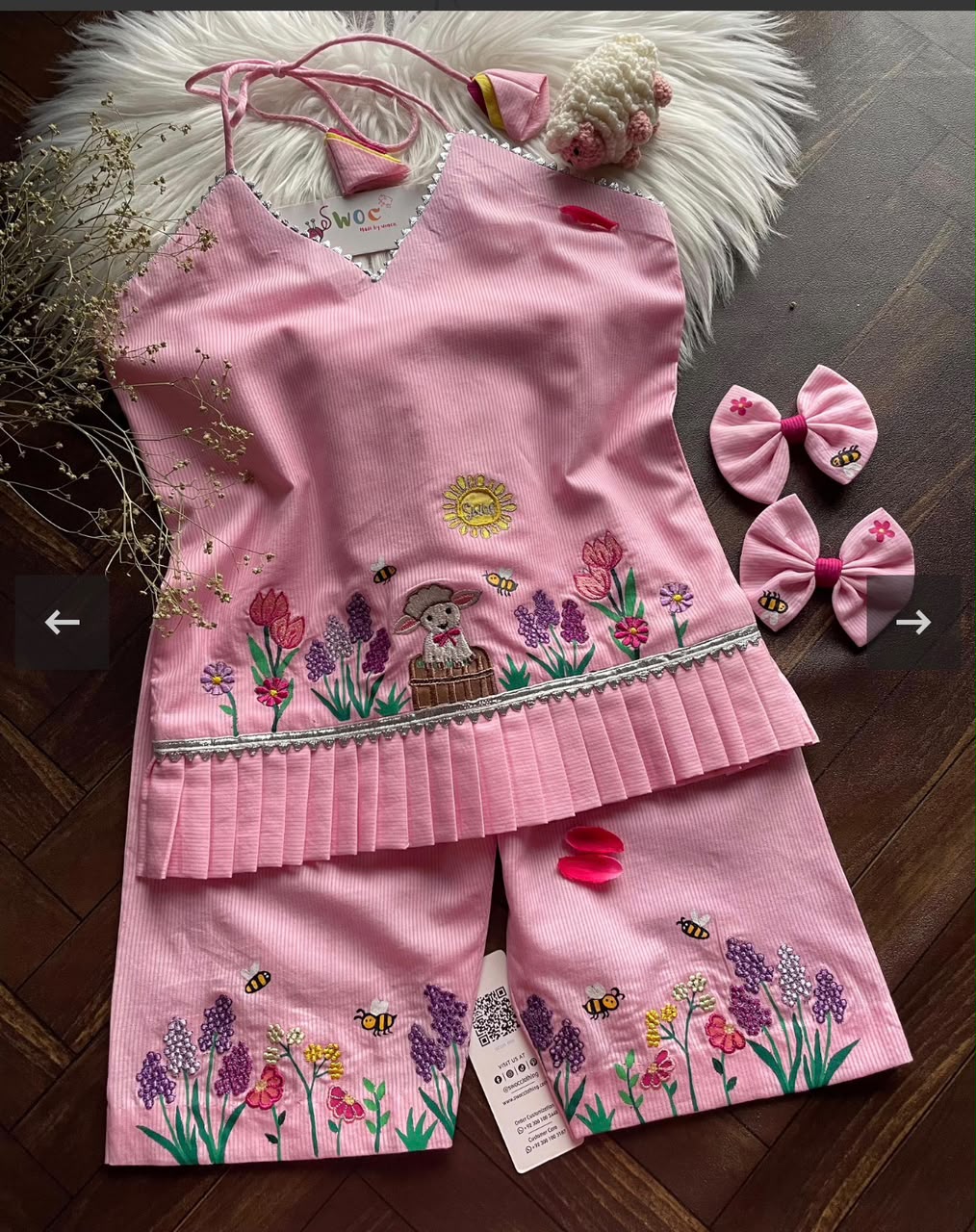 Stitched Handmade Multani Embroidery Dress