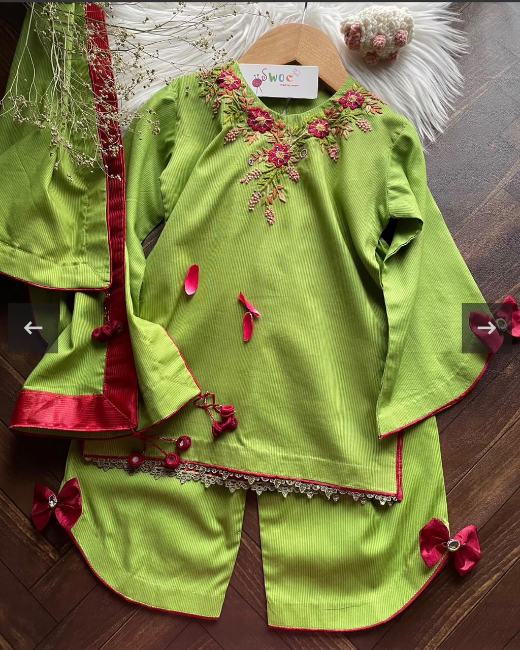 Stitched Handmade Multani Embroidery Dress